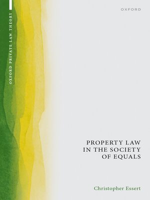 cover image of Property Law in the Society of Equals